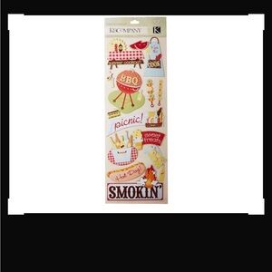 K&Company Summer Fun Picnic Adhesive Chipboard